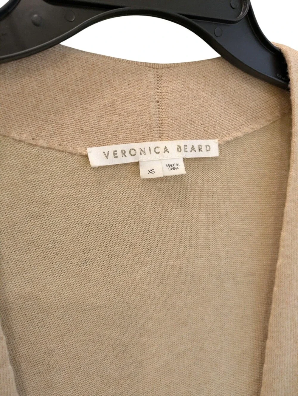Veronica Beard Danzie Longline Cardigan XS Merino Alpaca Belted Open Sweater